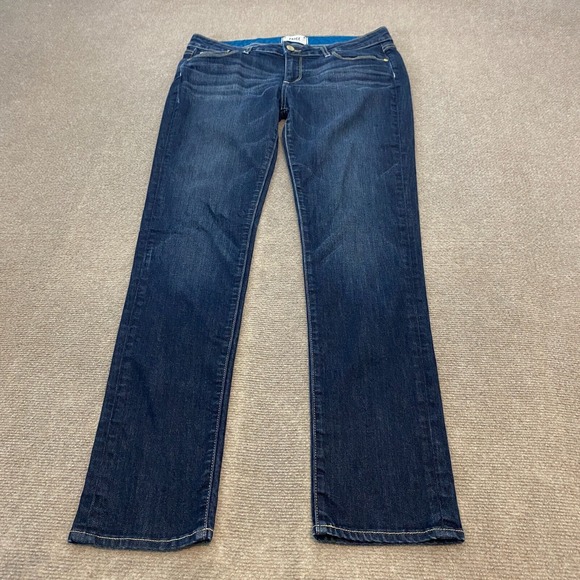PAIGE Jeans Womens‎ 29 Blue Denim Crop Jimmy Jimmy Skinny Leg Stretch Outdoor - Picture 1 of 12